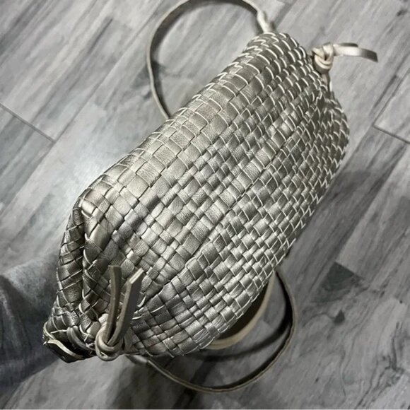 Henry Beguelin Silver Gray Woven Tote - Picture 2 of 11